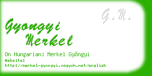 gyongyi merkel business card