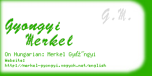 gyongyi merkel business card